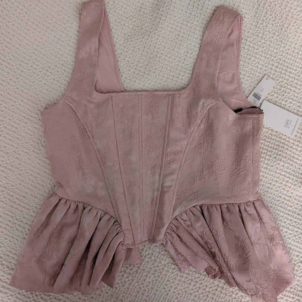 NWT Siempre Anthropolgie Corset Top size L